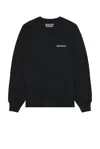 Wacko Maria Heavy Weight Crew Neck Sweatshirt In Black
