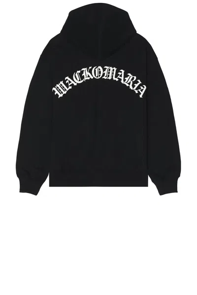 Wacko Maria Heavy Weight Full Zip Hooded Sweat Shirt Type-2 In Black