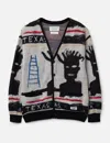 Wacko Maria Jean Michel Basquiat - Cardigan (type-1) In Multi