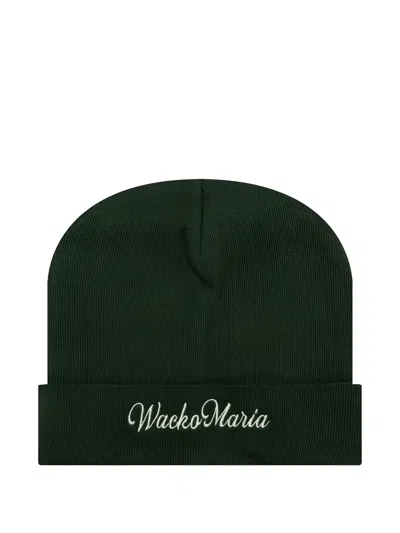 Wacko Maria Knited Beanie Hat In Green
