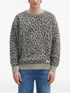 Wacko Maria Leopard-print Crew-neck Sweater In Animal Print