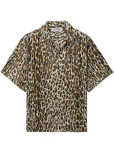 Wacko Maria Leopard-print Shirt In Neutrals