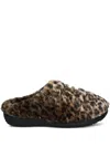 Wacko Maria Leopard-print Slippers In Neutral
