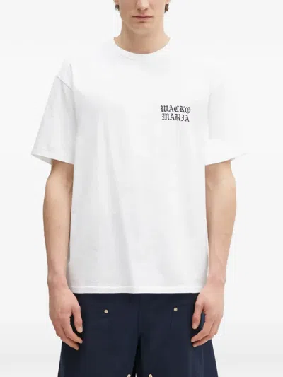 Wacko Maria Logo-print Short-sleeve T-shirt In Metallic