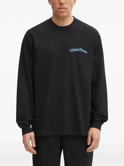 Wacko Maria Long-sleeve Sweatshirt In Black