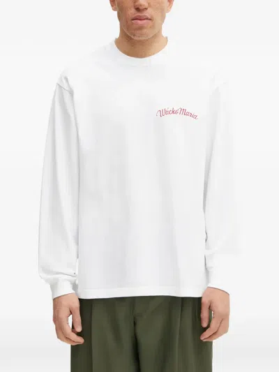 Wacko Maria Long-sleeve Sweatshirt In White