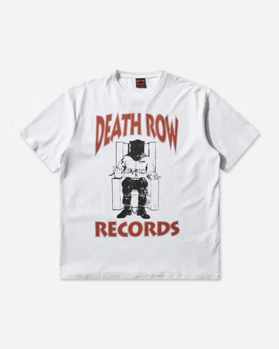 Wacko Maria Men S Death Row Record Washed Heavy Weight T-shirt In White