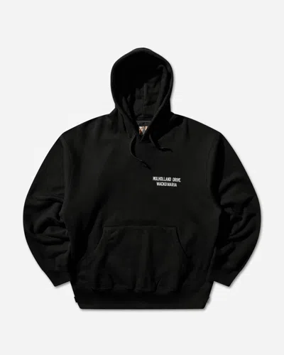 Wacko Maria Men S Mulholland Drive Heavy Weight Hoodie In Black