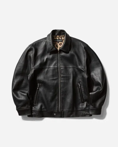 Wacko Maria Men S Single Riders Leather Jacket (type-2) In Black