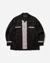 Wacko Maria Men S Switching Shirt (type-2) In Black