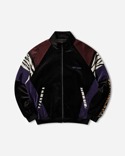 Wacko Maria Men S Velveteen Track Jacket (type-1) In Black