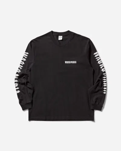 Wacko Maria Men S Washed Heavy Weight Longsleeve T-shirt (type-1) In Black