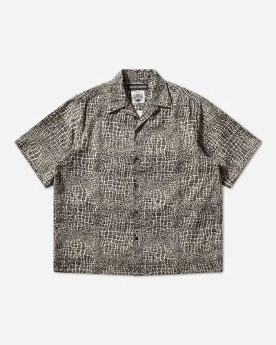Wacko Maria Men S Wolf S Head 50 S Shirt (type-2) In Gray