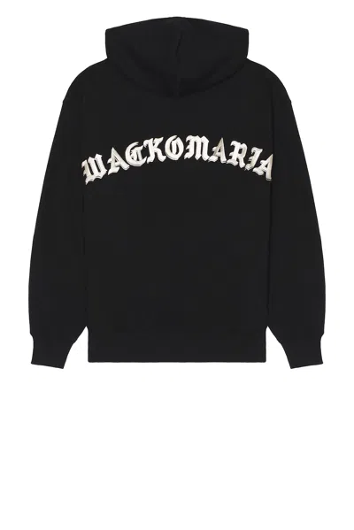 Wacko Maria Middle Weight Pullover Hoodie Type-2 In Black