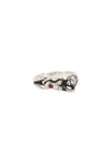 Wacko Maria Nude Ring Jewel Ruby In Silver & Ruby