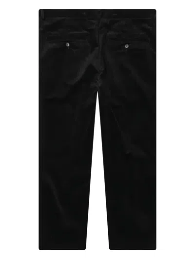 Wacko Maria Pleated Corduroy Trousers In Black