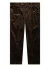 Wacko Maria Pleated Corduroy Trousers In Brown