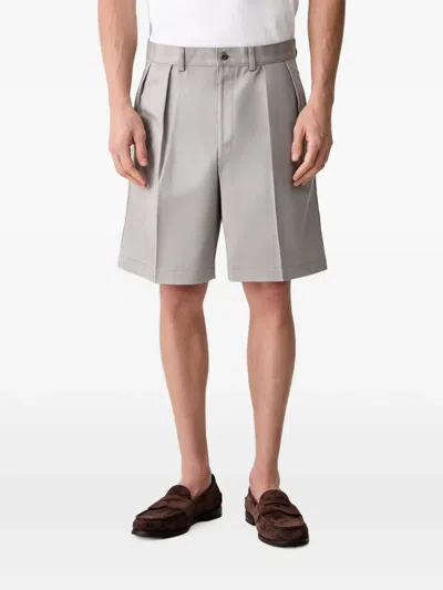 Wacko Maria Pleated Tailored Shorts In Gray