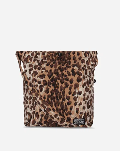 Wacko Maria Speak Easy Leopard Shoulder Bag In Animal Print