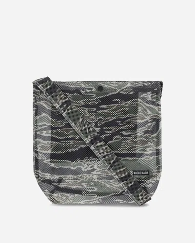 Wacko Maria Speak Easy Tiger Camo Shoulder Bag Olive In Gray