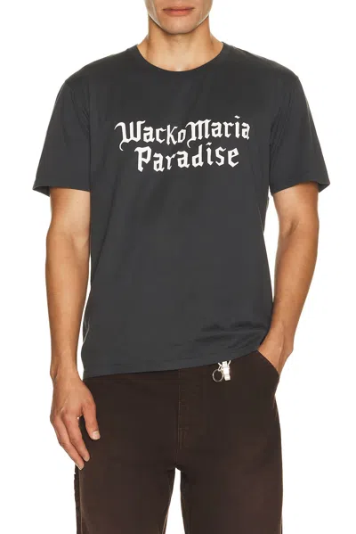 Wacko Maria Standard Crew Neck Tee Shirt In Black