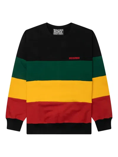 Wacko Maria Striped Crew-neck Sweatshirt In Multi