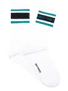 Wacko Maria Striped Socks In White