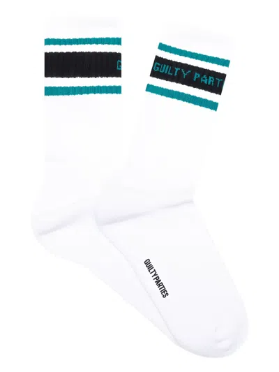 Wacko Maria Striped Socks In White