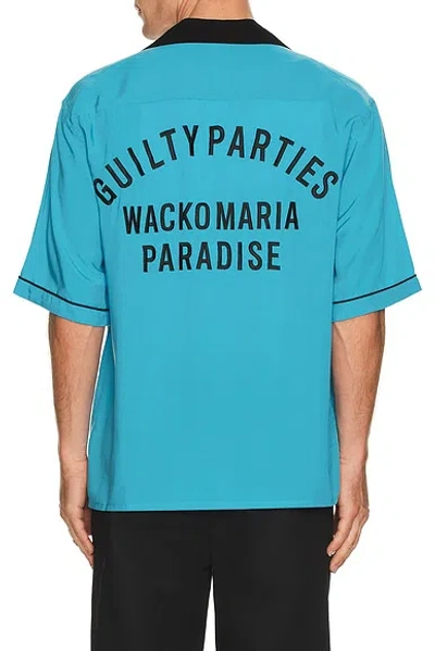 Wacko Maria Switching Shirt In Blue