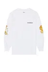 Wacko Maria Tim Lehi Crew Neck Long Sleeve T-shirt Type-3 In White