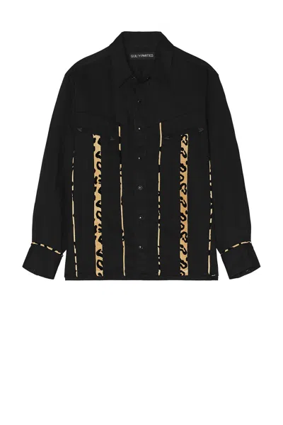 Wacko Maria Western Shirt Long Sleeve ( Type-3 ) In Black
