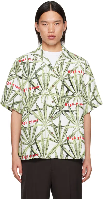 Wacko Maria White & Green High Times Edition Shirt