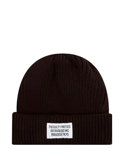 Wacko Maria Wool Beanie In Brown
