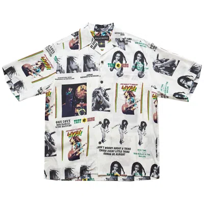 Pre-owned Wacko Maria X Bob Marley Hawaiian Shirt 'white' | Men's Size M