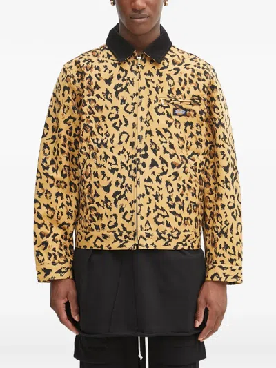 Wacko Maria X Dickies Animal-print Corduroy Jacket In Brown