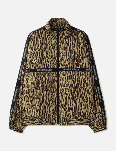 Wacko Maria X Nanga Leopard Track Jacket In Multi