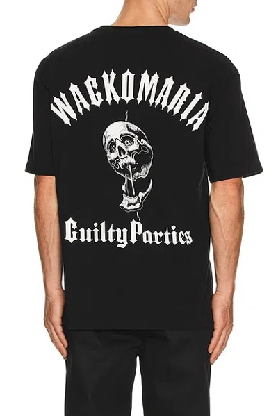 Wacko Maria X Tattoo Studio Washed Heavy Weight Tee In Black