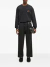 Wacko Maria X Tim Lehi Tiger-embroidered Sweatshirt In Black