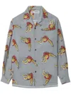 Wacko Maria X Tim Lehi Tiger-print Shirt In Grey