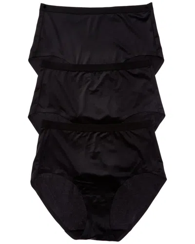Wacoal 3pk Inner Sheen Brief In Black