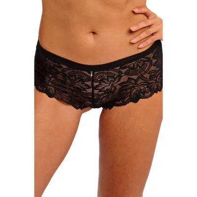 Wacoal Abellia Lace Boyshorts In Black