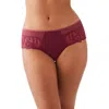 Wacoal Women's After Dark Embroidered Tanga Underwear 845396 In Red Plum