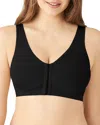 Wacoal B.smooth Front Close Mastectomy Bralette In Black