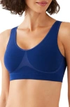 Wacoal B-smooth Wireless Bra 835275 In Blue Depth
