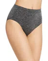Wacoal B-smooth Hi-cut Brief In Charcoal Heather