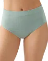 Wacoal B. Smooth Seamless Briefs In Green
