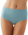 Wacoal B. Smooth Seamless Briefs In Stone Blue