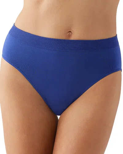 Wacoal B. Smooth Seamless High-cut Briefs In Blue