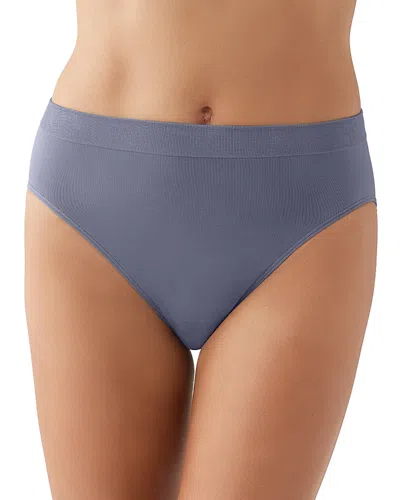 Wacoal B. Smooth Seamless High-cut Briefs In Flint Stone