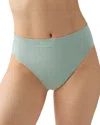 Wacoal B. Smooth Seamless High-cut Briefs In Green